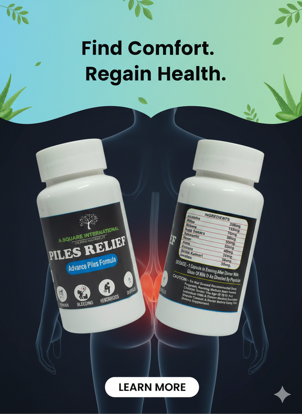 Piles Relief Advanced Formula Herbal supplement for hemorrhoid comfort