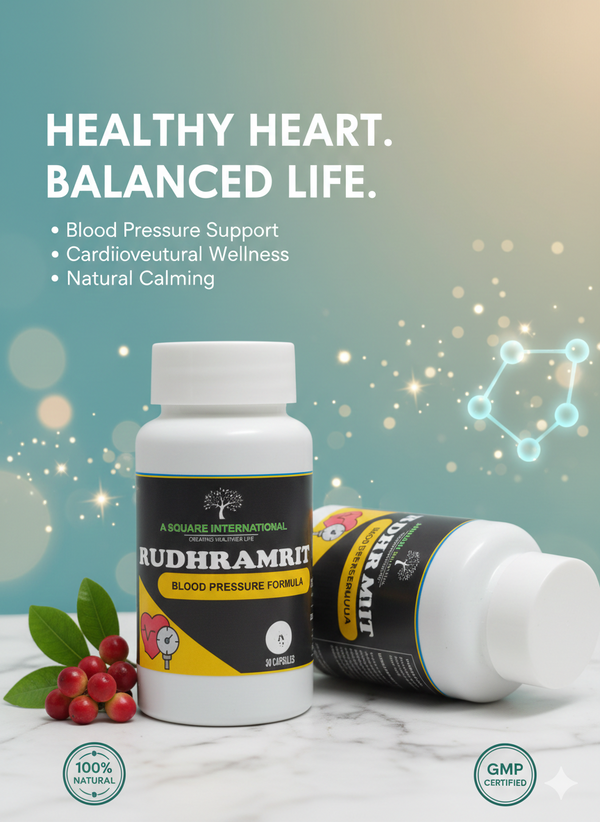 Rudhramrit Blood Pressure capsules Natural support for active lifestyles